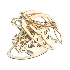 Maquette en bois 3d, design de tortue mécanique. 200 pièces.