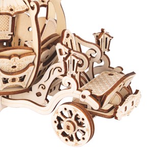 Casse-tête 3d en bois. Carrosse en citrouille. 129 pièces.