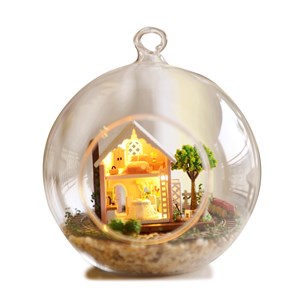 Maquette miniature 3d pandora magic garden 12x12x12 cm.