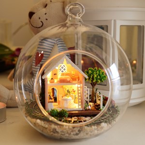 Maquette miniature 3d pandora magic garden 12x12x12 cm.