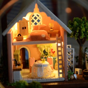 Maquette miniature 3d pandora magic garden 12x12x12 cm.