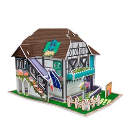 Puzzle 3d world style style classique france fleuriste.