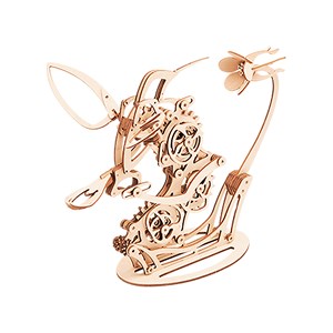 Maquette en bois 3d, conception de colibri mécanique.