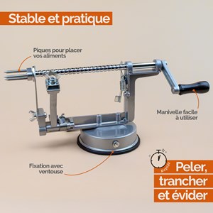 Épluche pomme - gris