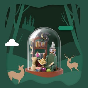 Maquette 3d fingertip magic mini couverture en verre.