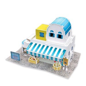 Puzzle 3d style monde îles grecques boutique souvenir