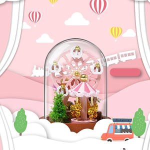 Maquette 3d fairy tale playground mini 2x2,6x4,5 cm.