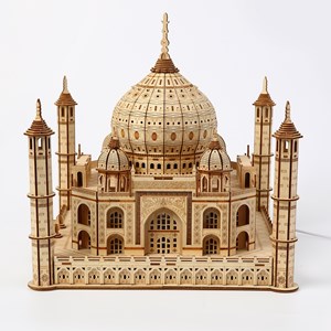 Maquette en bois 3d, design taj mahal. 388 pièces.