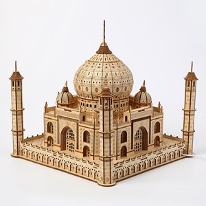 Maquette en bois 3d, design taj mahal. 388 pièces.