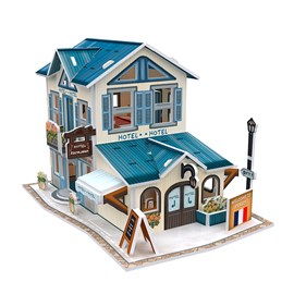 Puzzle 3d monde style style classique france hôtel