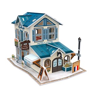 Puzzle 3d monde style style classique france hôtel