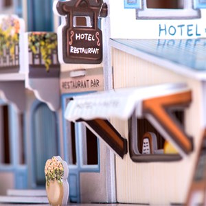 Puzzle 3d monde style style classique france hôtel