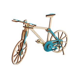 Casse-tête 3d en bois. Design de vélo. 27 pièces.