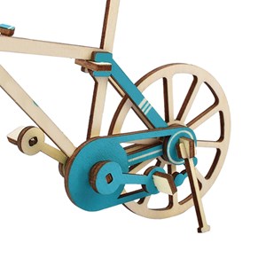 Casse-tête 3d en bois. Design de vélo. 27 pièces.