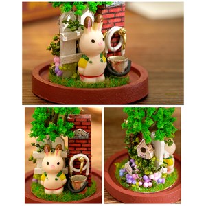 Maquette 3d garden corner mini 2x2,6x4,5 cm.