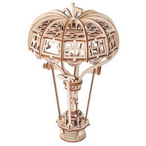 Puzzle 3d en bois. Montgolfière. 93 pièces.