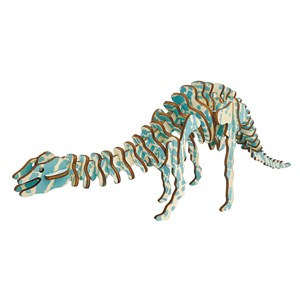 Puzzle 3d en bois. Diplodocus. 40 pièces.