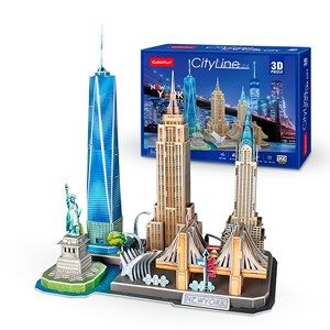 Puzzle 3d new york 37x22,5x42 cm.