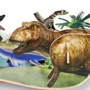 Puzzle 3d monde jurassique.