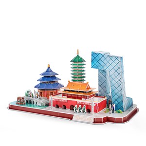 Puzzle 3d city line pekin
