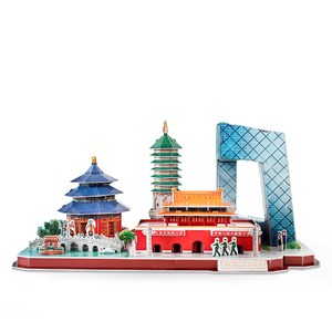 Puzzle 3d city line pekin