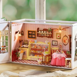 Magasin de bonbons temps des baies. Maquette 3d réaliste avec un grand détail.