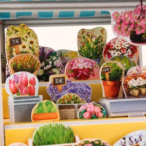 Puzzle 3d style monde francestand de fleurs traditionnel