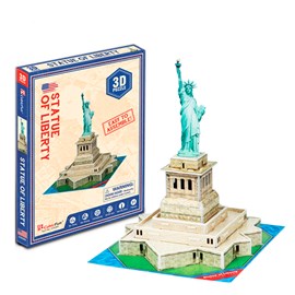 Puzzle 3d statue de la liberté 14x16x19 cm.