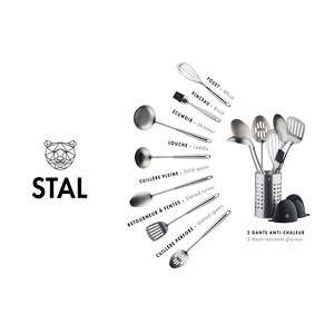 Ustensiles de cuisine - 10 pc - stal