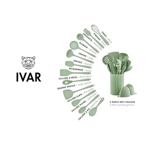 Ustensiles de cuisine - 15 pc - ivar