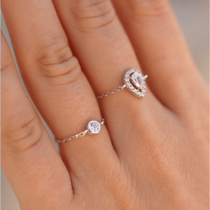 Meora Paris - Bague chaine éclat