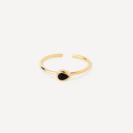 Bague goutte noire