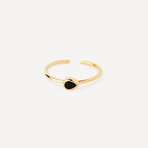 Bague goutte noire