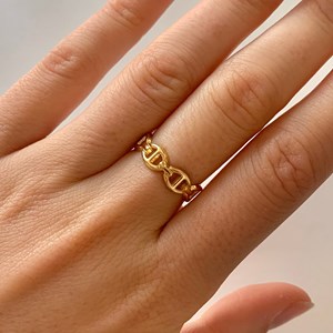 Bague maille marine