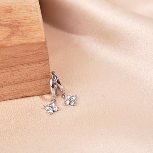 Boucles d'oreilles étoile du nord