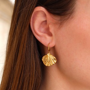 Boucles d'oreilles feuille