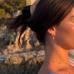 Boucles d'oreilles oasis Blanc