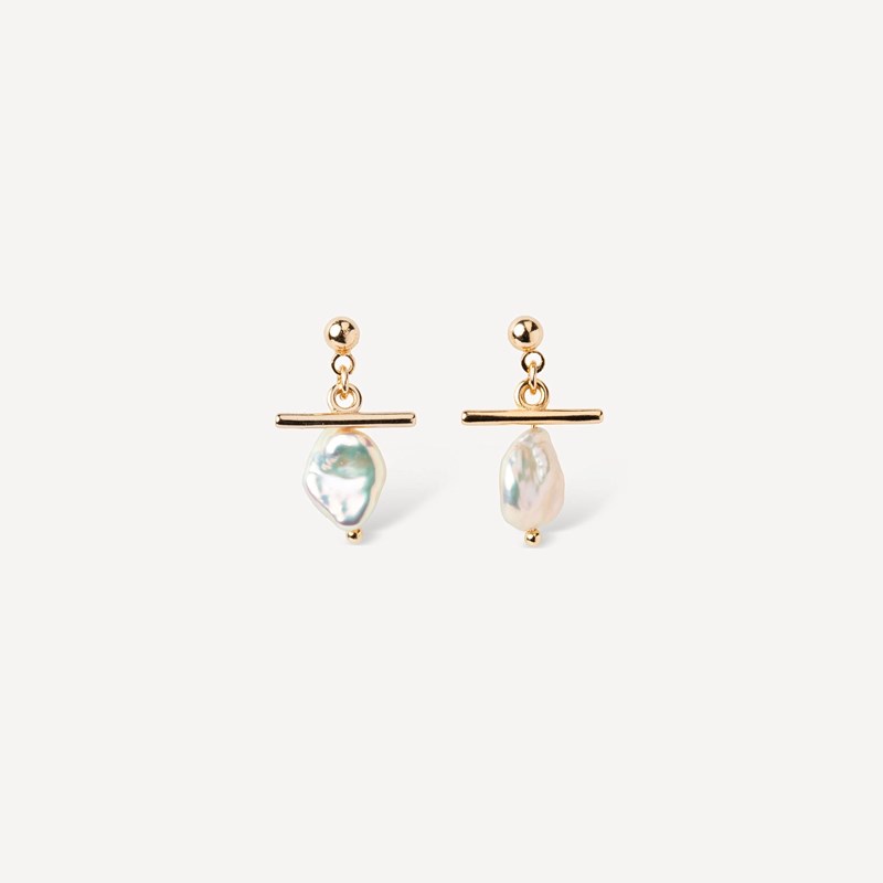 Boucles d'oreilles perle d'eau douce