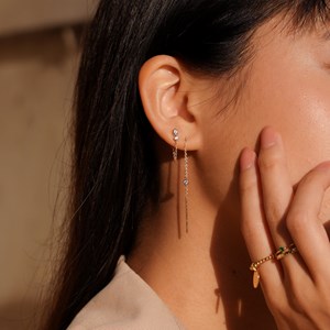 Boucles d'oreilles chaine