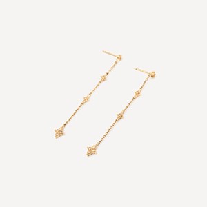 Boucles d'oreilles pendantes étoile