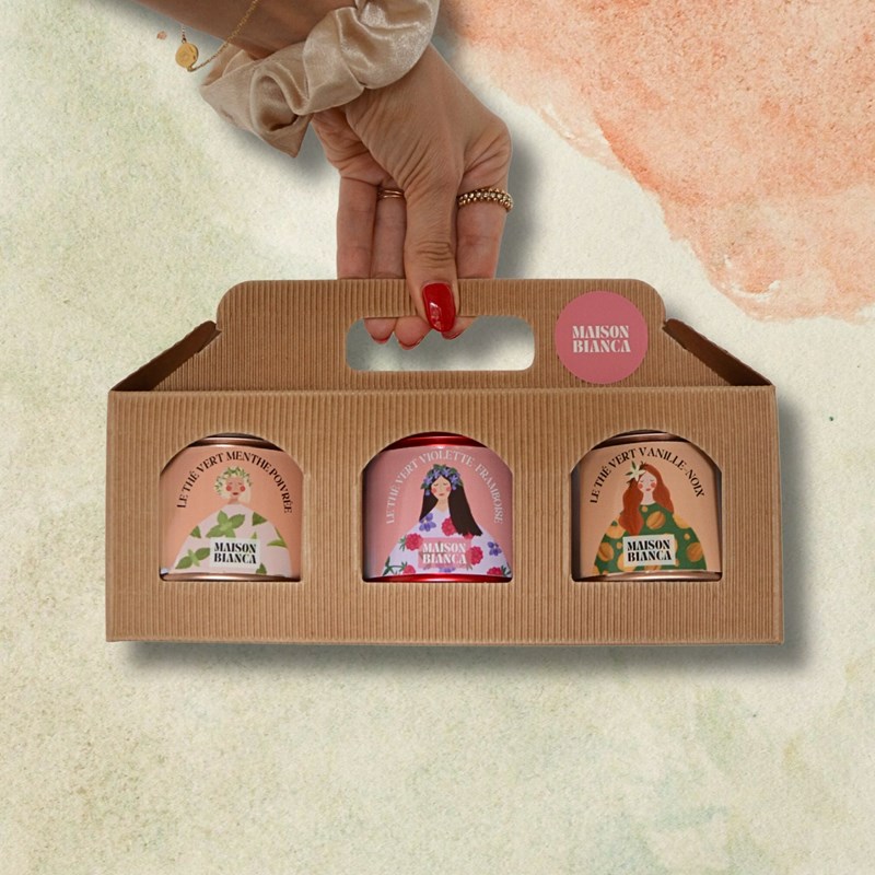 Le coffret de 3 thés verts