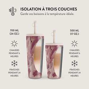 Mug de voyage avec paille 500ml tender kiss burga