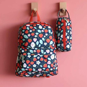 Petit sac à dos fraises