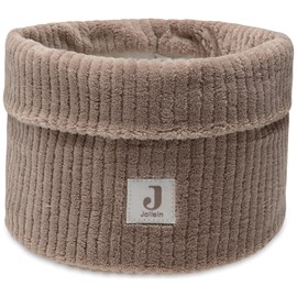Panier de rangement cloudy rib milky coffee (14 x 18 cm)