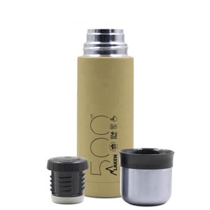 Thermo laken 0,5l inox kaki