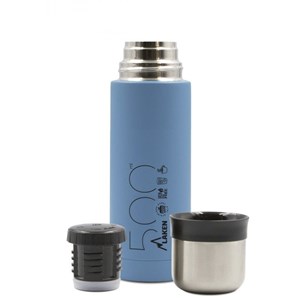Thermo laken 0,5l inox bleu