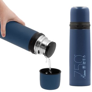 Thermo laken 0,75l inox bleu