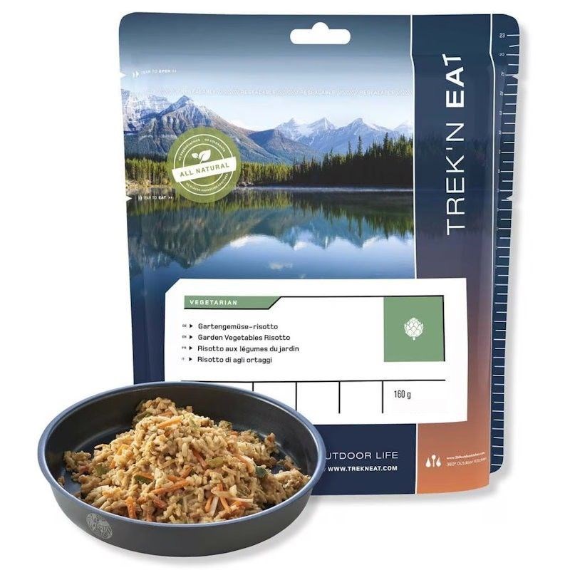 Repas lyophilisé trek'n eat risotto aux légumes du jardin