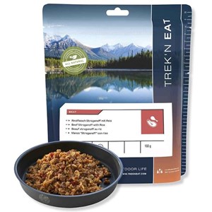 Repas lyophilisé trek'n eat bœuf stroganoff au riz