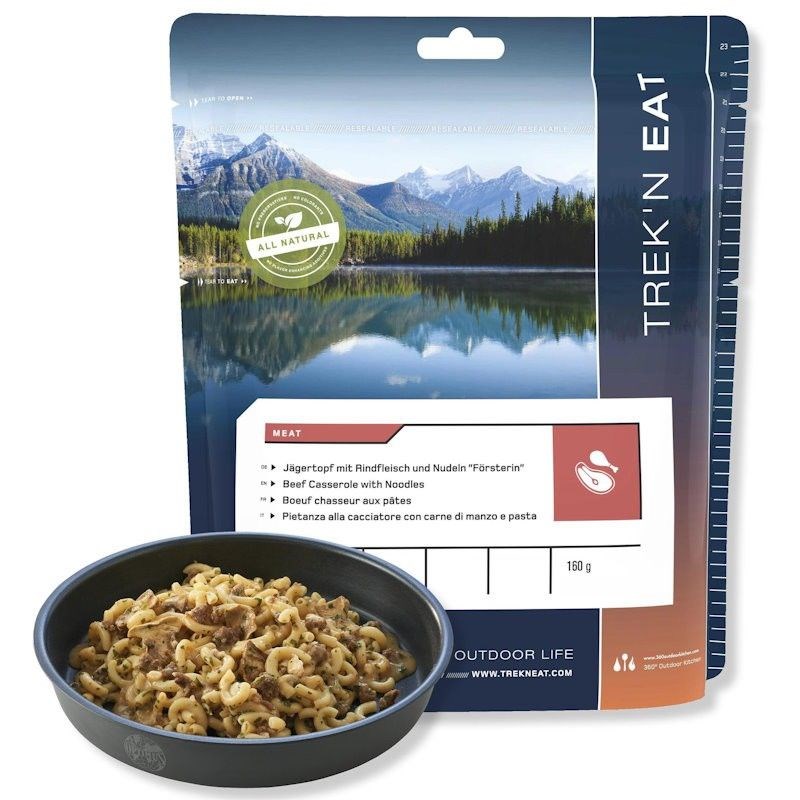 Repas lyophilisé trek'n eat bœuf chasse